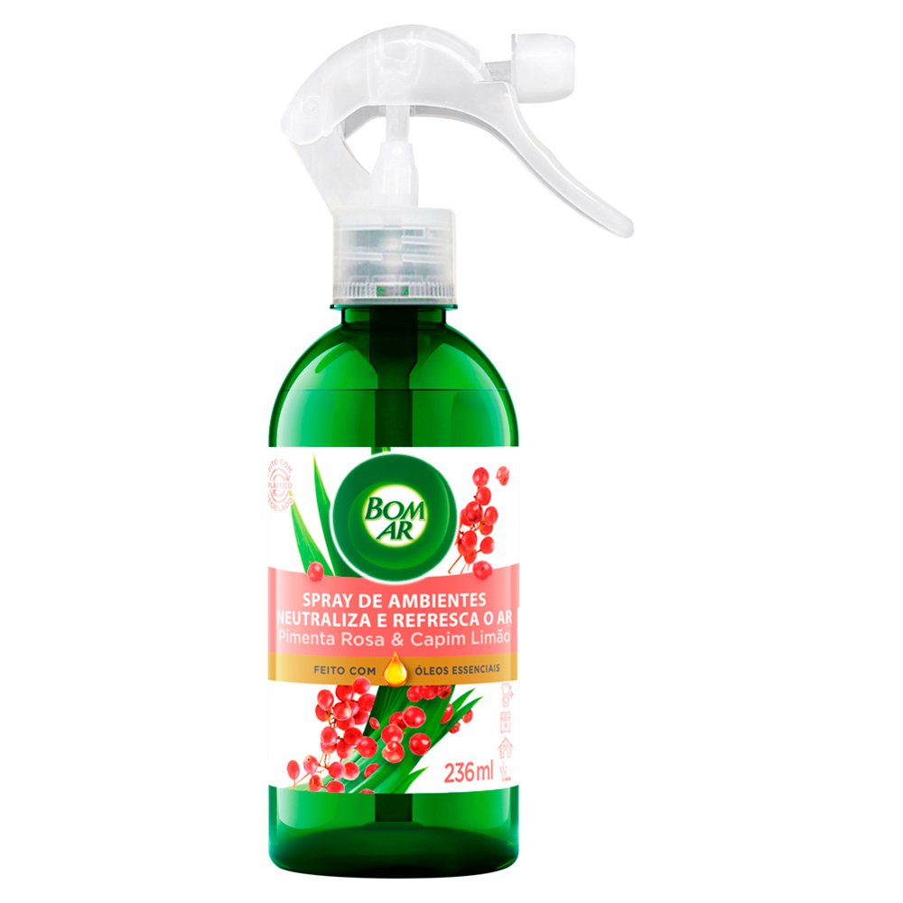 BOM AR SPRAY AMBIEN 236ML PIMENT ROSA