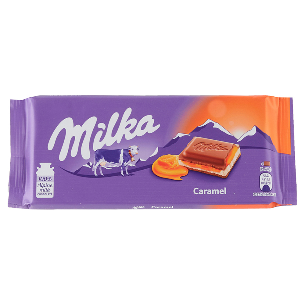 CHOC SUI MILKA 100G CARAMELO