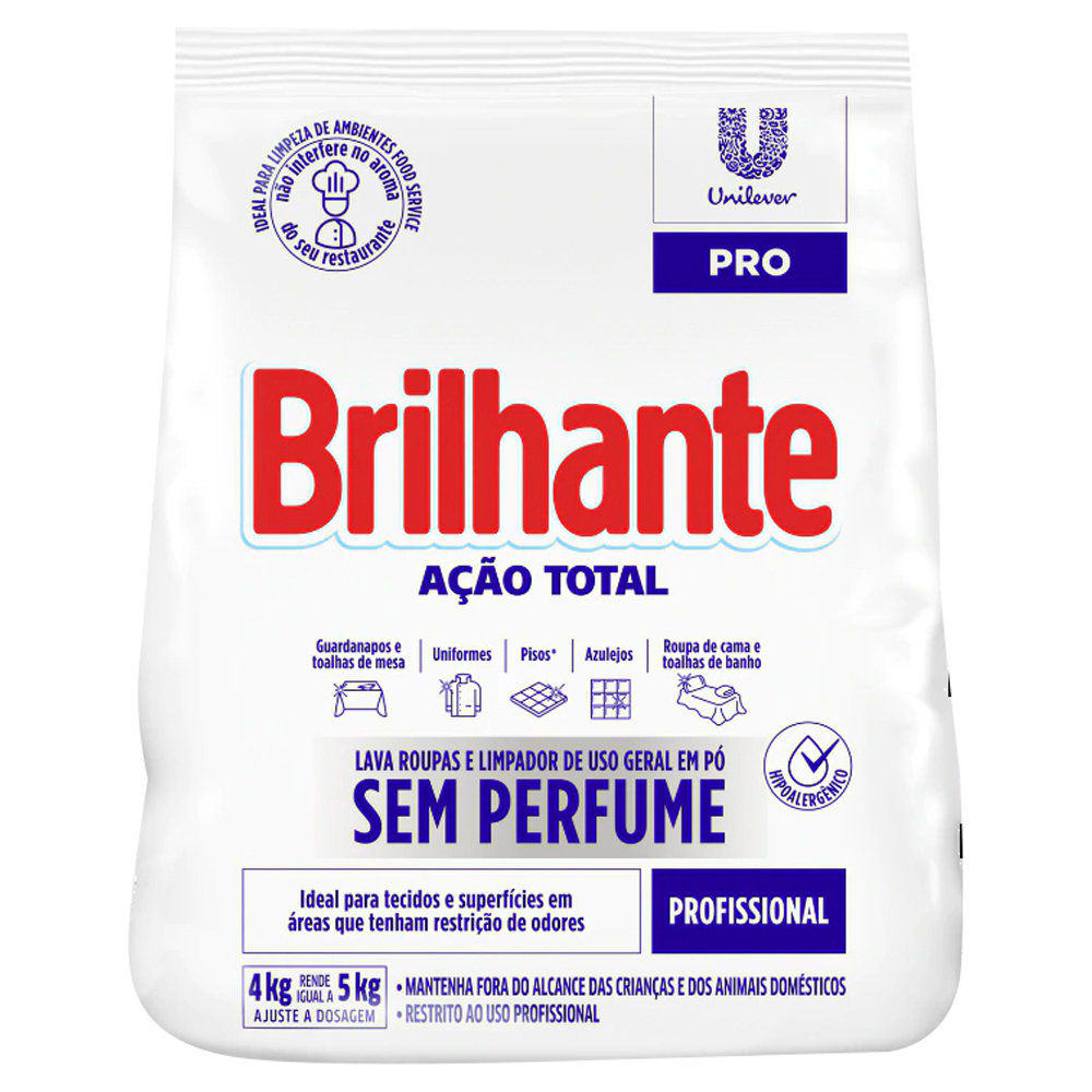 DET PO BRILHANTE 4KG S PERFUME