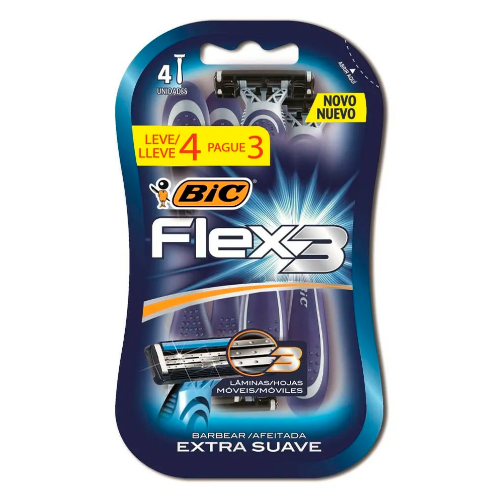 AP DE BARB BIC FLEX3 LV4 PG3 AZUL