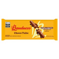 BISC BAUD CHOCO BISCUIT 80G TUBE WAFFER