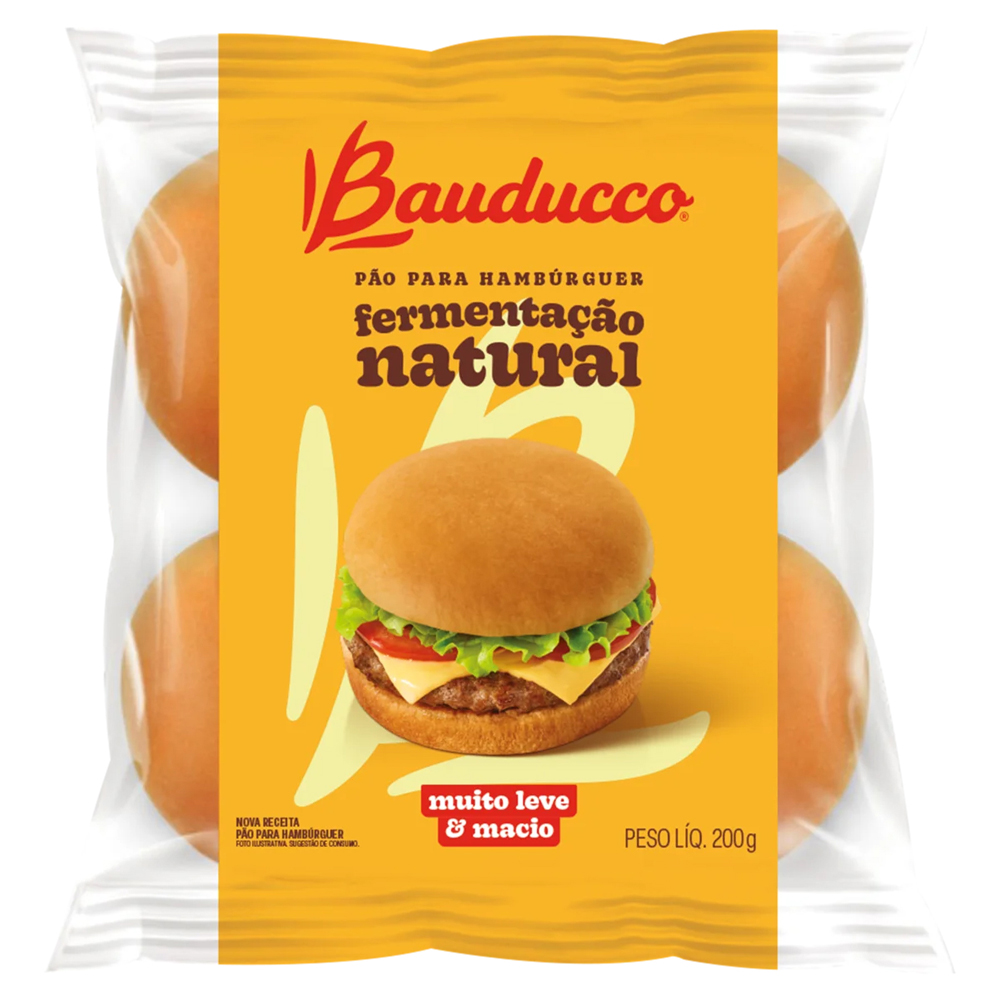 PAO HAMBURGUER BAUD 200G TRAD