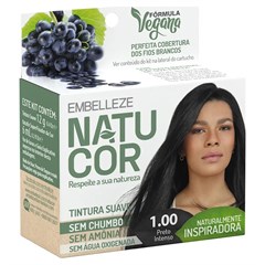 TINT EMBEL NATUCOR 1 0 PRETO INTENSO