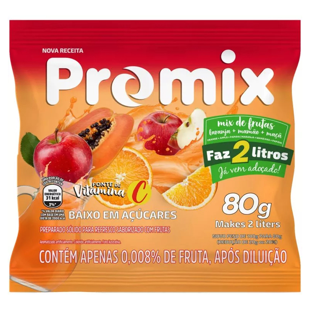 REFRESCO PROMIX 80G MIX FRUTAS