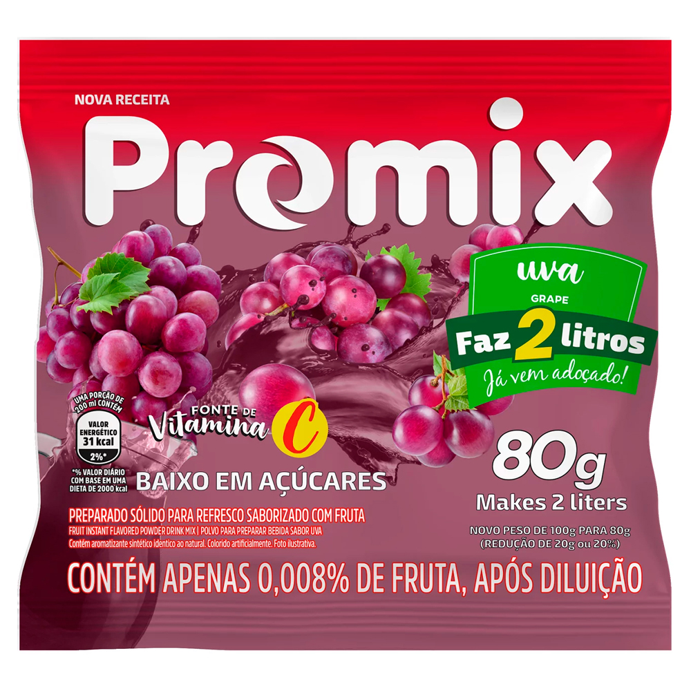 REFRESCO PROMIX 80G UVA