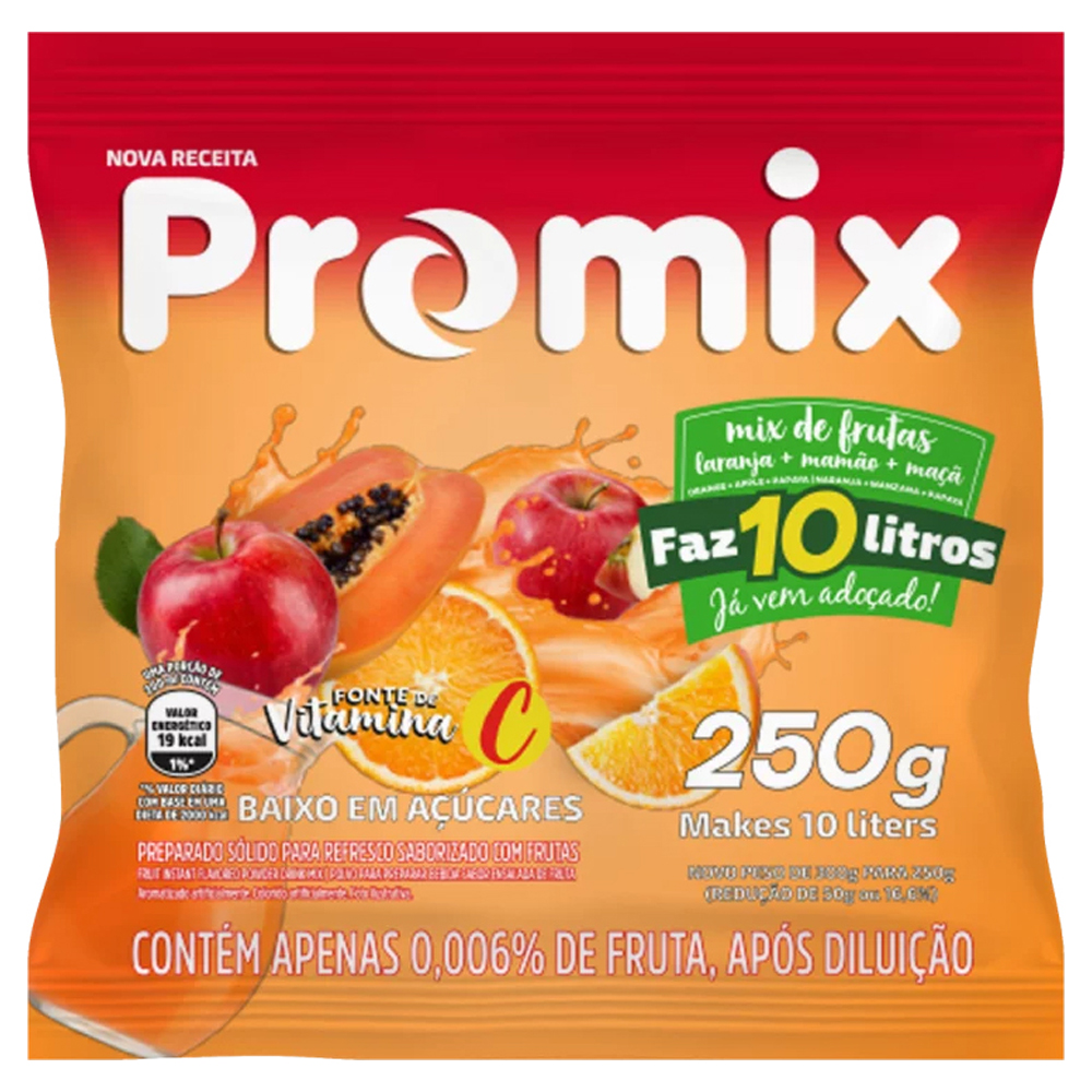 REFRESCO PROMIX 250G MIX DE FRUTAS