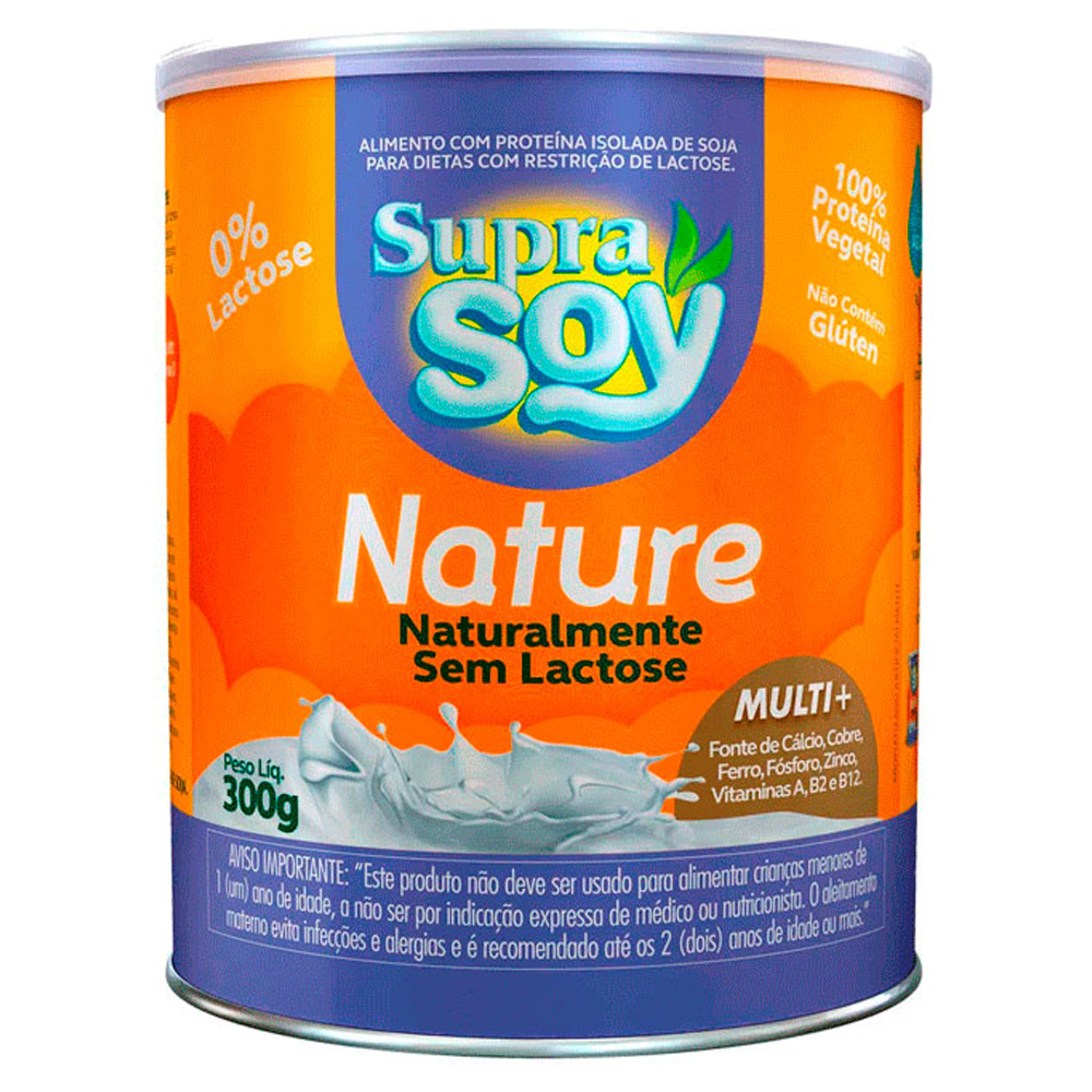 LEITE PO SUPRA SOY 300G NATURE S/LACTOSE