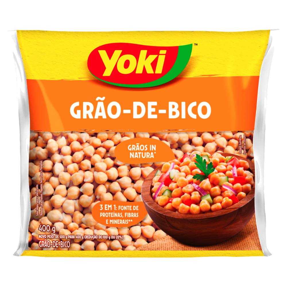 GRÃO-DE-BICO YOKI PACOTE 400G
