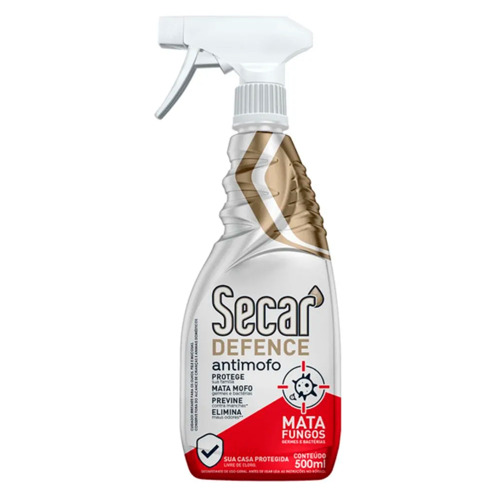 DESINFETANTE ANTIMOFO SECAR DEFENCE FRASCO 500ML BORRIFADOR