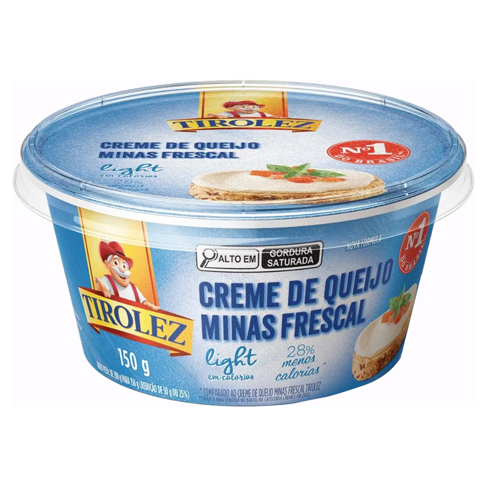 CREME MINAS FRESCAL LIGHT  TIROLEZ 150G