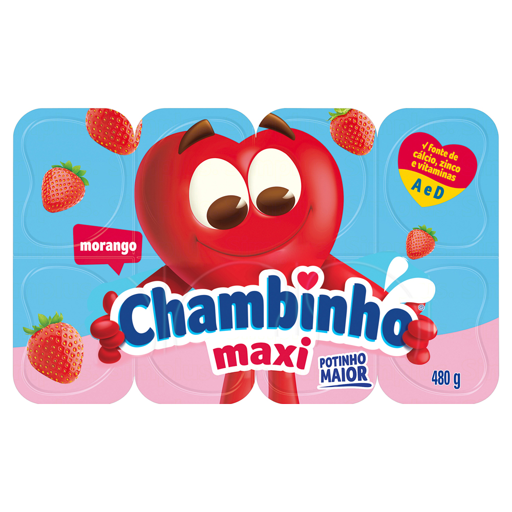 PETIT SUISSE MAX 480G CHAMBINHO MORANGO
