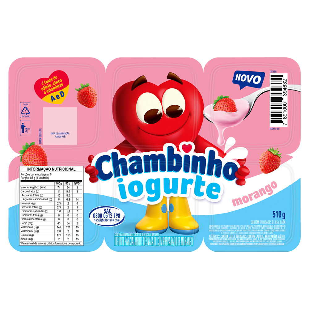 IOGURTE CHAMBINHO 510G POLPA