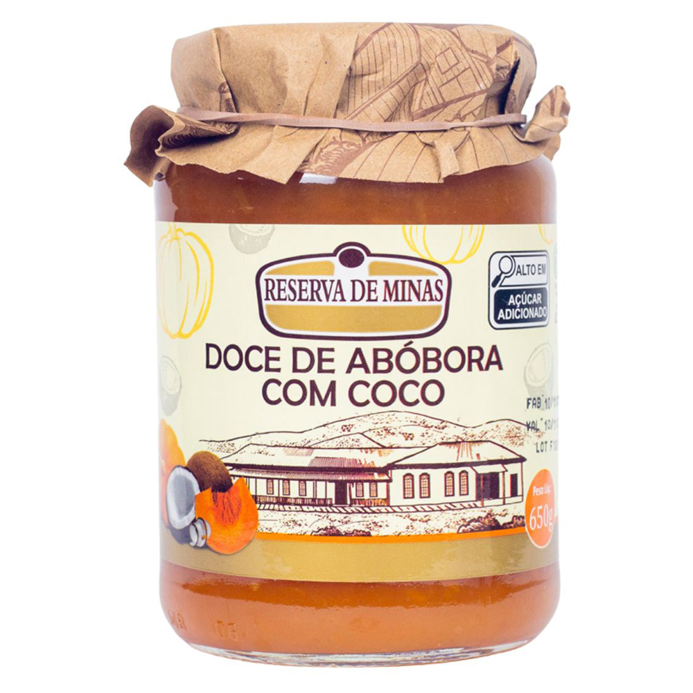 DOCE DE ABOBORA COM COCO R MINAS 650G