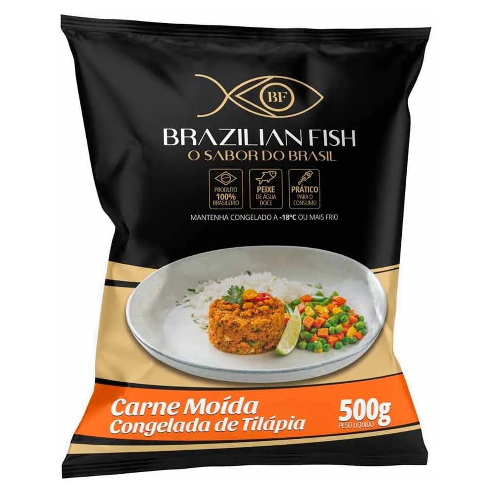 CARNE MOIDA TILAPIA BRAZILIAN FISH 500G