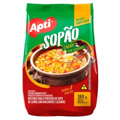 SOPAO CARNE MACARRAO E LEGUMES APTI 180G