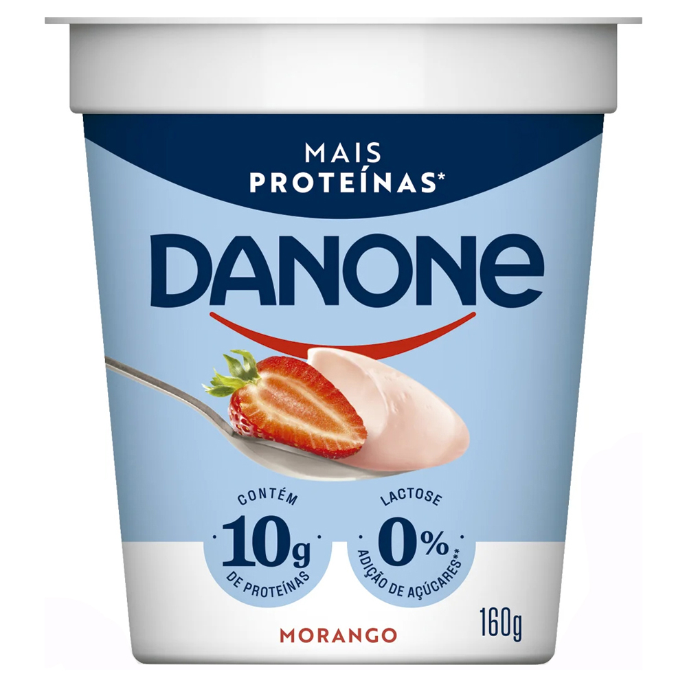 IOGURTE DANONE 160G PROT MORANGO