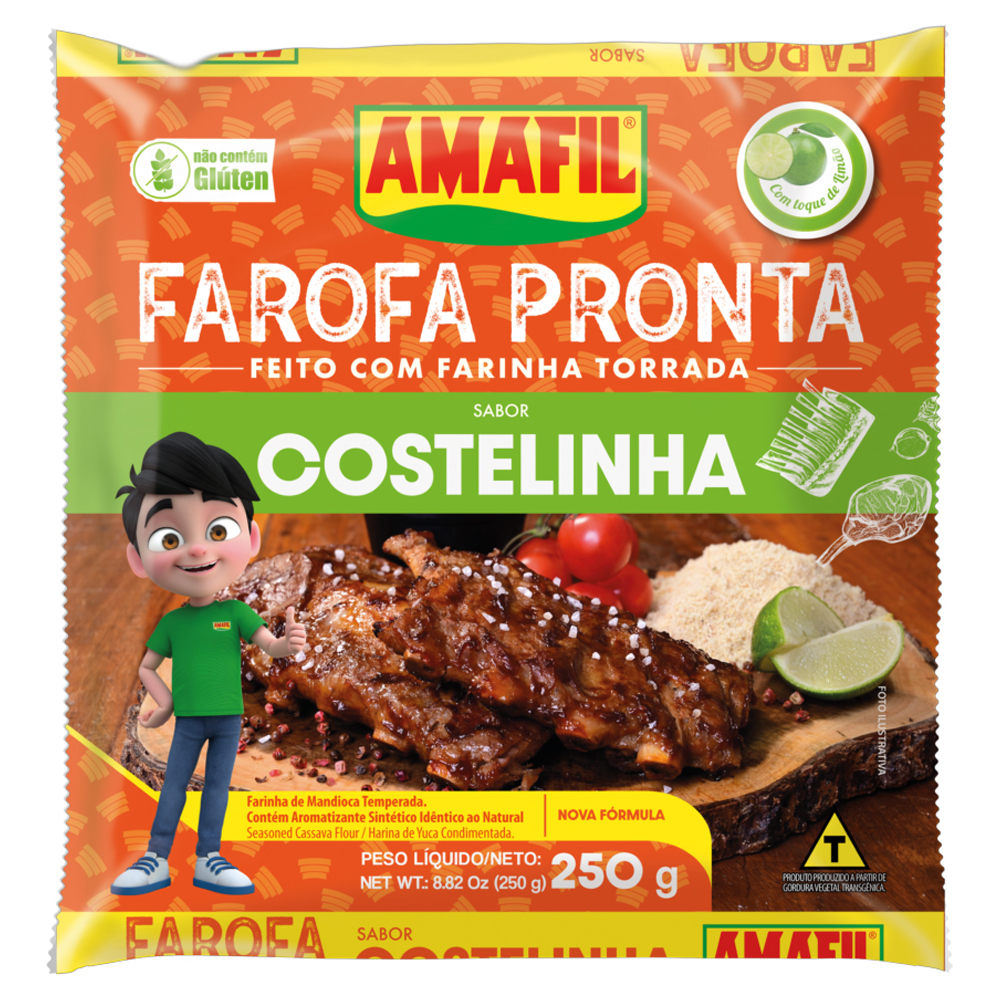 FAROFA PRONTA COSTELINHA AMAFIL 250G