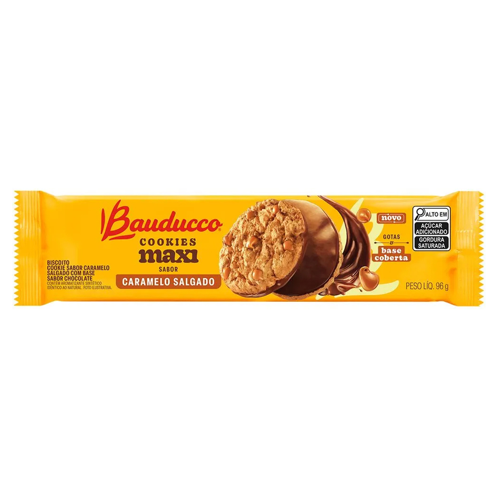 BISC BAUDUCCO COOKIES 96G MAXI CARAMELO
