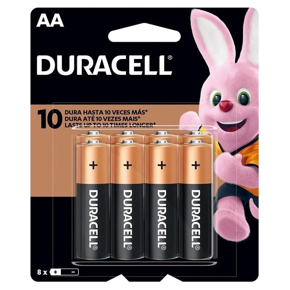 PILHA ALC DURACELL AA8 8UN