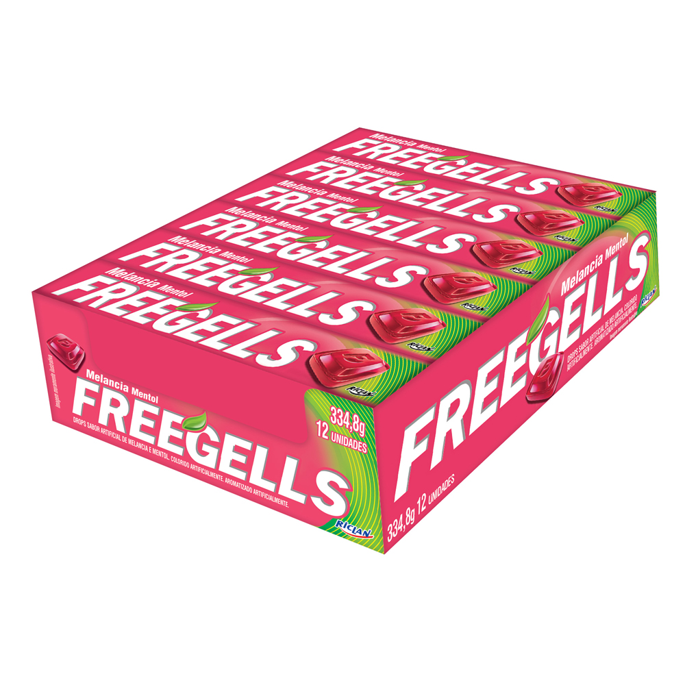 DROPS FREEGELLS MELANCIA 12UN