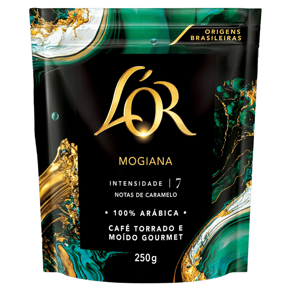 CAFÉ TORRADO E MOÍDO MOGIANA 100% ARÁBICA LOR GOURMET PACOTE 250G
