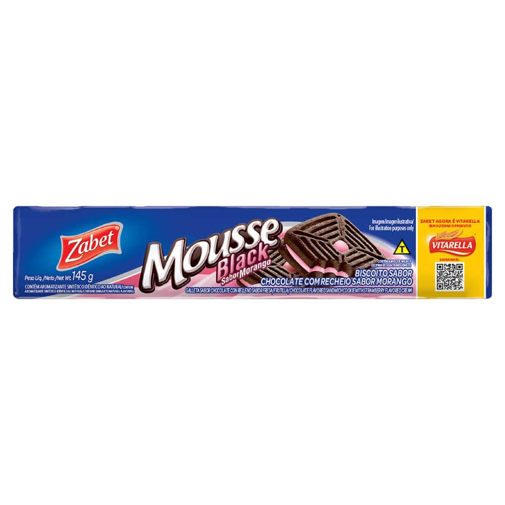 BISC VITARELLA MOUSSE RECH 130G BLACK MO