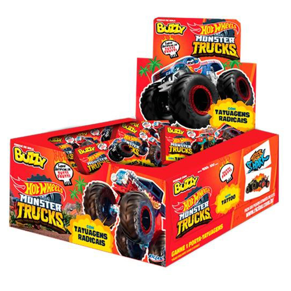 CHICLE BUZZY HOTWEELLS T FRUTTI 90UN