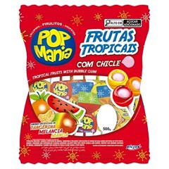 PIRULITO POP MANIA CHICLE FR TROPIC 500G