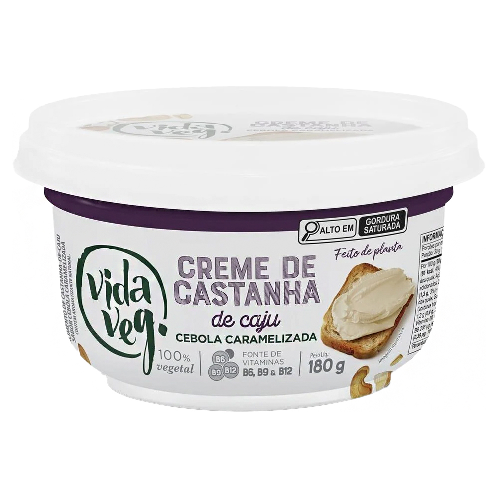 CREME DE CASTANHA CEBOLA CARAMELIZADA VIDA VEG 180G