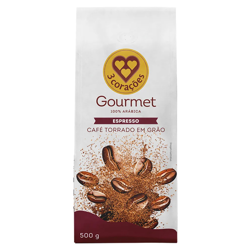 CAFÉ 3 CORAÇÕES 500G GRÃO EXPRESSO GOURMET