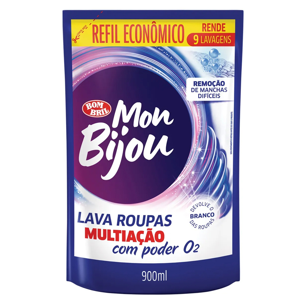 LAV ROUPA MON BIJOU 900ML RF MULTIACAO