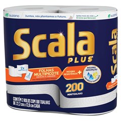 TOALHA DE PAPEL SCALA MULT 2RL 100FLS