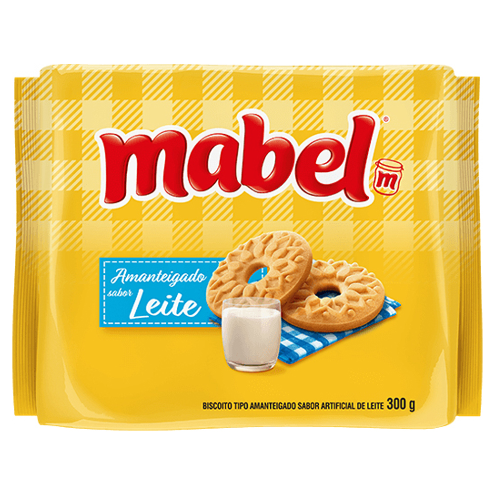BISC MABEL AMANTEIGADO LEITE  300G