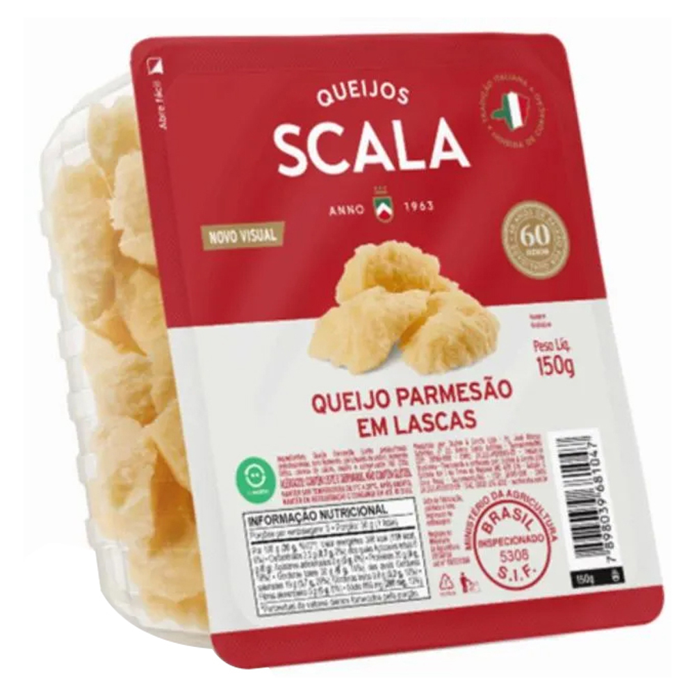 QUEIJO PARMESAO EM LASCAS SCALA 150G