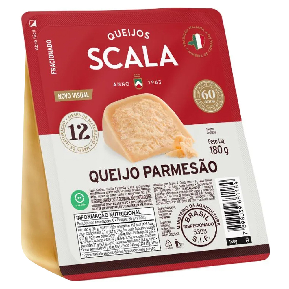 QUEIJO PARMESAO 12 SCALA 180G