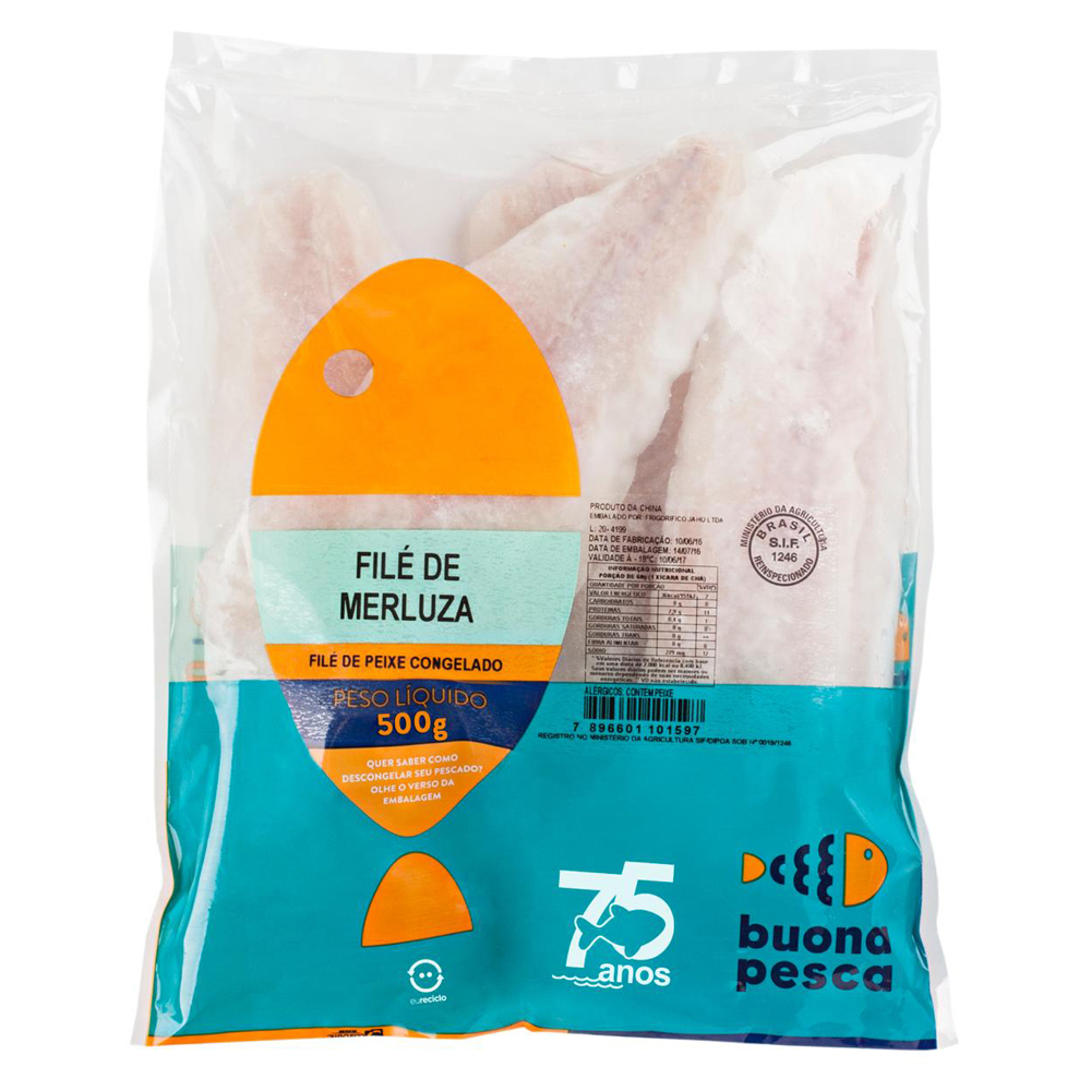 FILE DE MERLUZA CONG BUONA PESCA 500G
