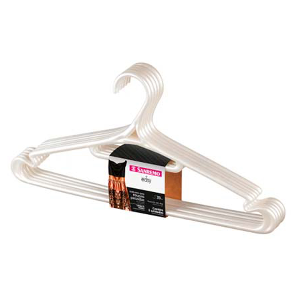 CONJUNTO DE CABIDES PLÁSTICOS SANREMO PRETO 5 UN