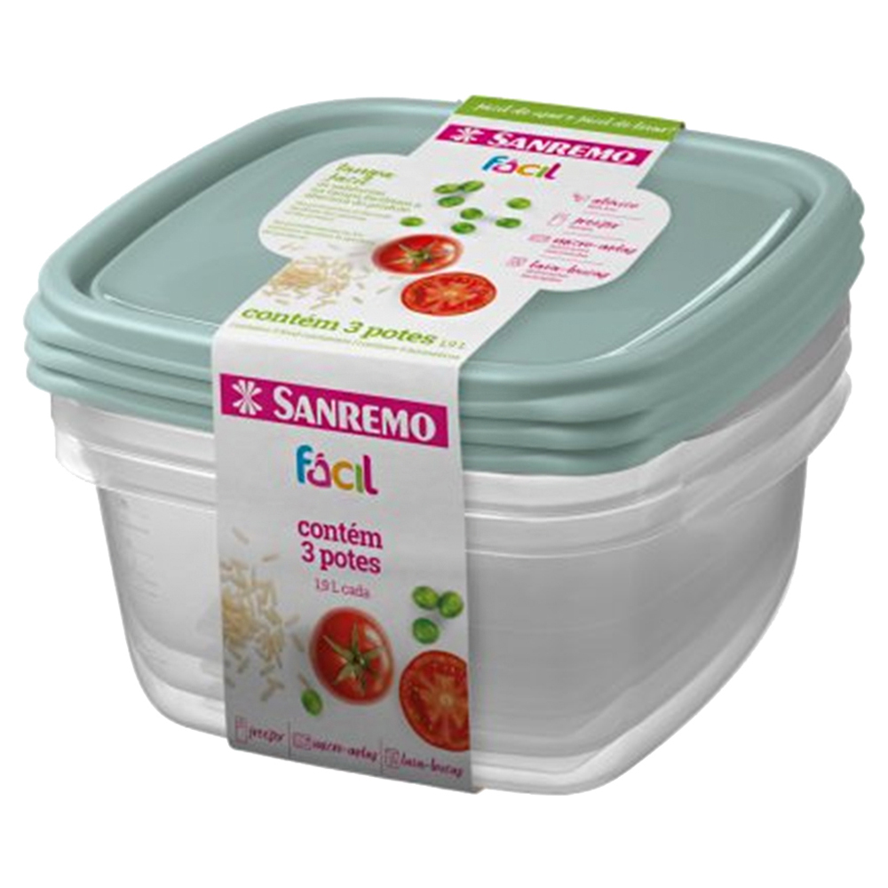 CJ 3POTES PLASTICOS SANREMO VERDE 1,9L