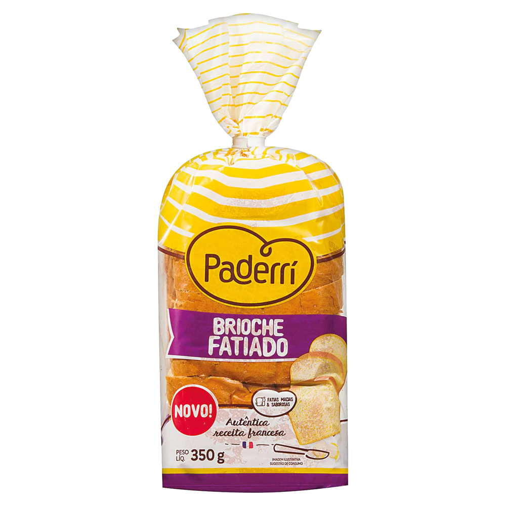BRIOCHE PADERRI FATIADO 350G