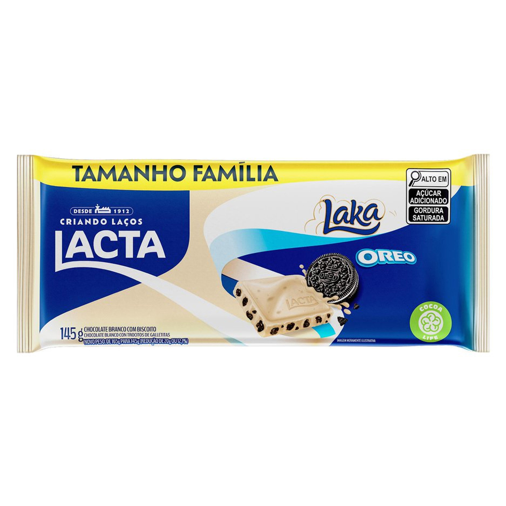 CHOC LACTA TABL 145G LAKA OREO