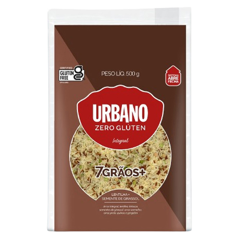 ARROZ URBANO 500G 7 GRÃOS LENTILHA E GIRASSOL