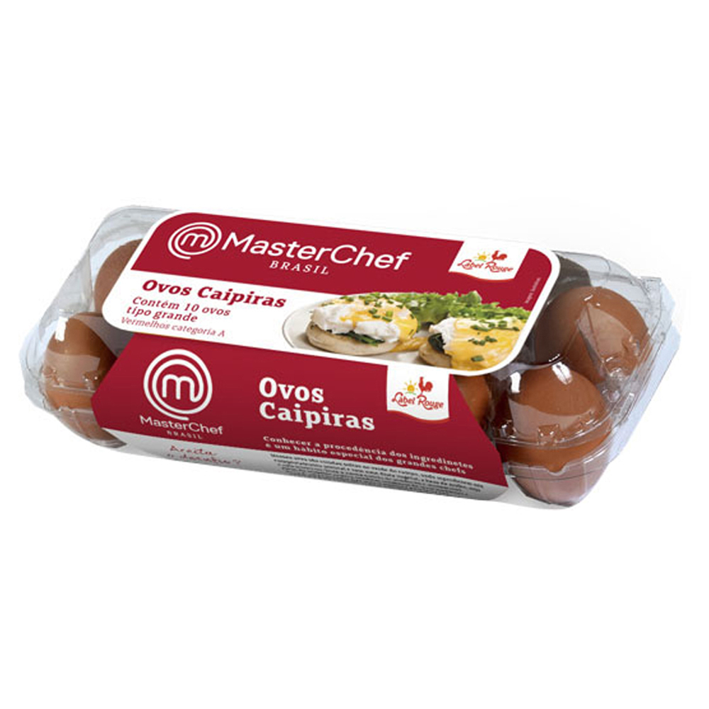 OVOS MASTERCHEF VERM LABEL ROUGE 10UN