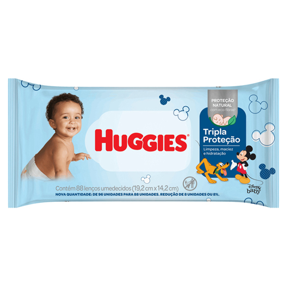 LENÇO UMEDECIDO HIGIENE DIÁRIA HUGGIES - 120 UNIDADES