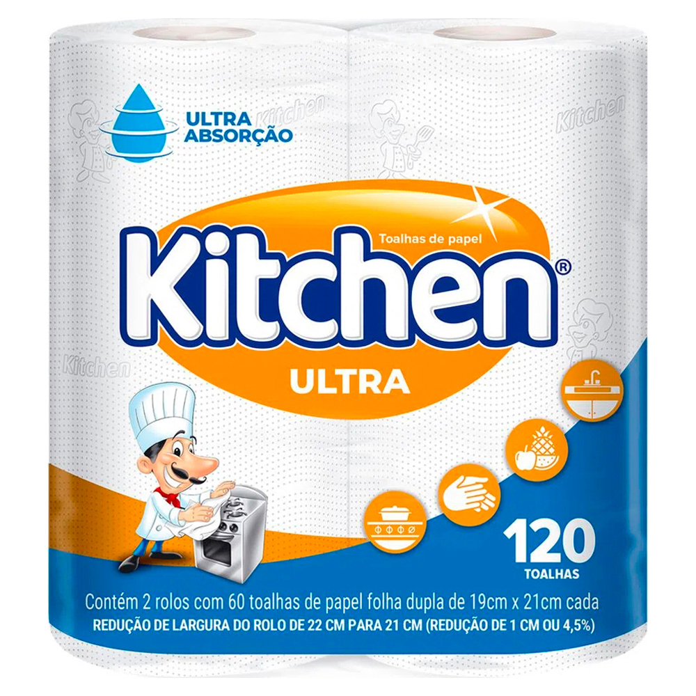 TOALHA DE PAPEL KITCHEN 120 FLS