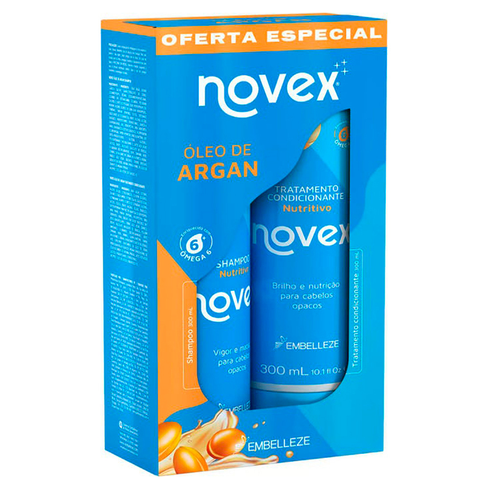 SH+COND NOVEX 300ML OLEO DE ARGAN