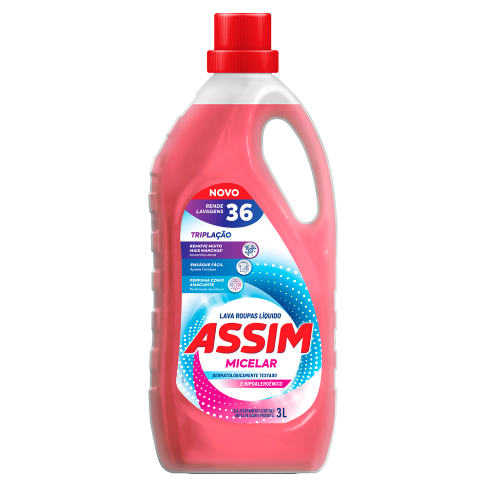 LAVA ROUPAS LIQ ASSIM MICELAR 3L