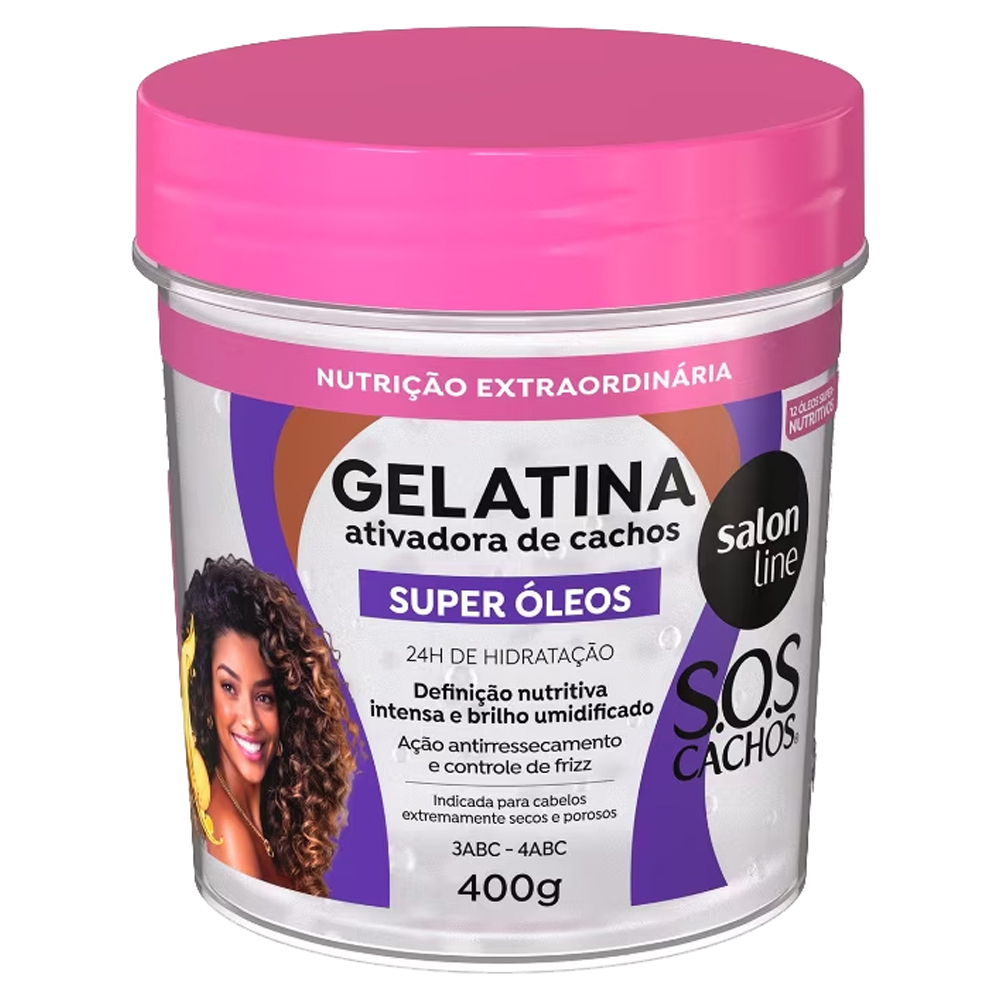 GELATINA SALON LINE 400ML SUP OLEOS