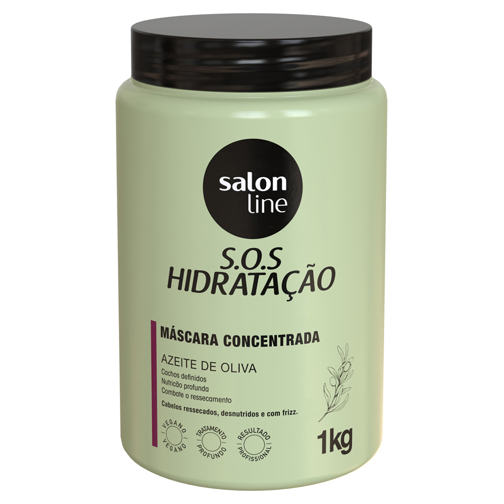 MASCARA SALON LINE 1KG HIDRAT AZEI OLIVA