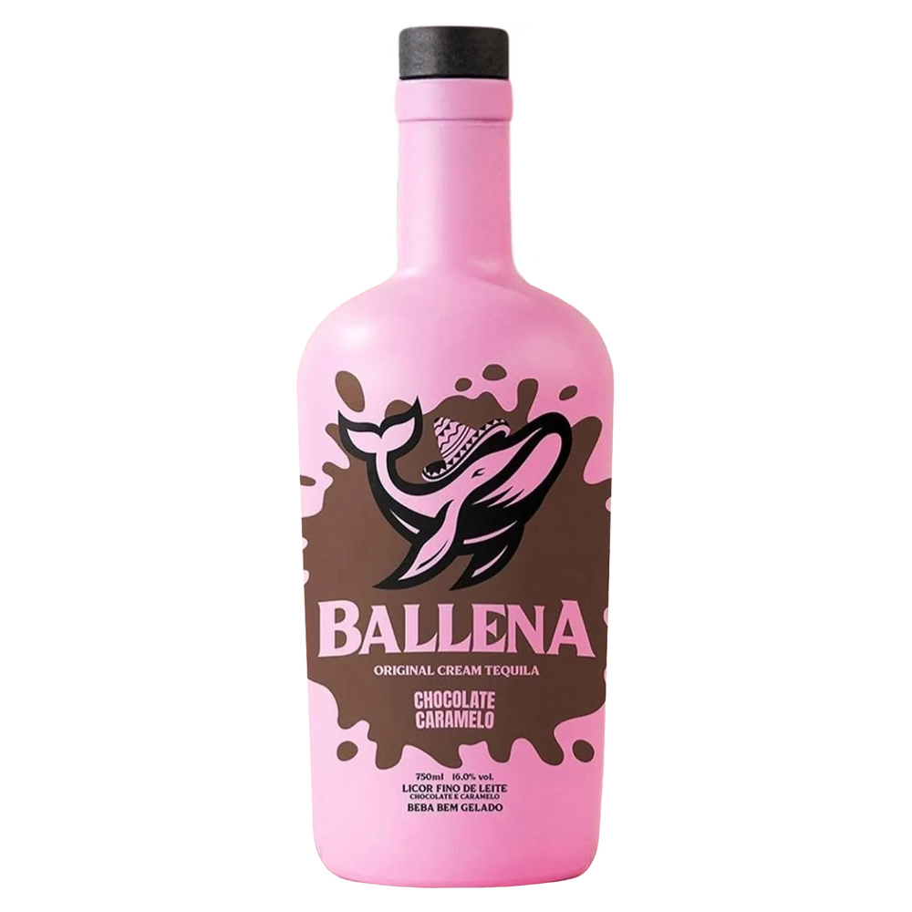 LICOR BALLENA CHOCOLATE E CARAMELO 750ML