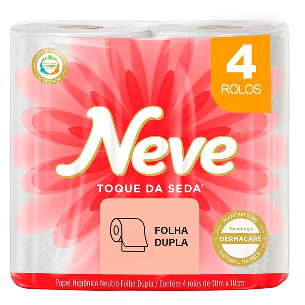 PAPEL HIG NEVE NEUTRO 4 FOLHAS 20M 4RL